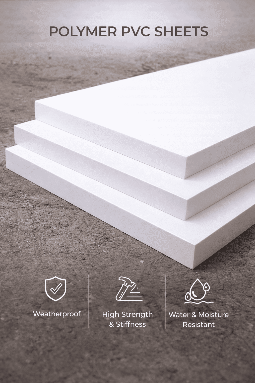 PVC Sheets moisture-resistant boards for kitchens and cabinets